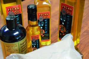 bottles of pecan oil