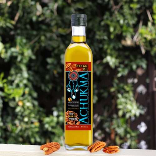Cold-pressed pecan oil bottle – Achukma